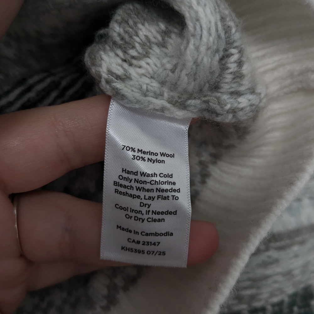 NWT Haven Well Within Wool Blend Fair Isle Cardigan - Picture 6 of 8